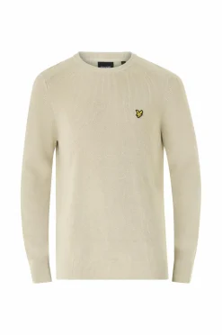 Lyle & Scott Pullover Engineered Rib Crew Neck X865 Grey Taupe Outlet