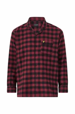 Lyle & Scott Pyjamassæt Julian Wine Tasting/Peacoat Check Discount