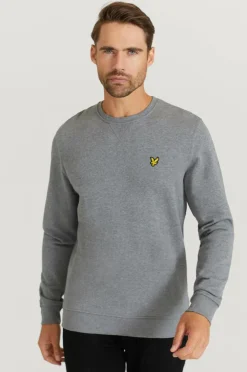 Lyle & Scott Sweatshirt Crew Neck Sweatshirt Mid Grey Marl Discount
