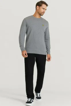 Lyle & Scott Sweatshirt Crew Neck Sweatshirt Mid Grey Marl Discount
