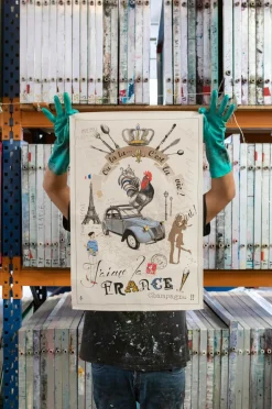 Maison Vivaraise Køkkenhåndklæde France Panorama 48 X 72 Multi Online