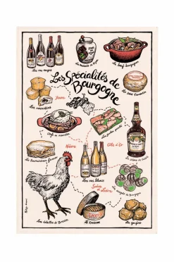 Maison Vivaraise Køkkentekstiler>Køkkenhåndklæde Specialites De Bourgogne 48 X 72 Brun