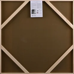 Malerifabrikken Posters & Billeder>Design Painting / Once Again / 100x100 Cm / Sort ramme Brun