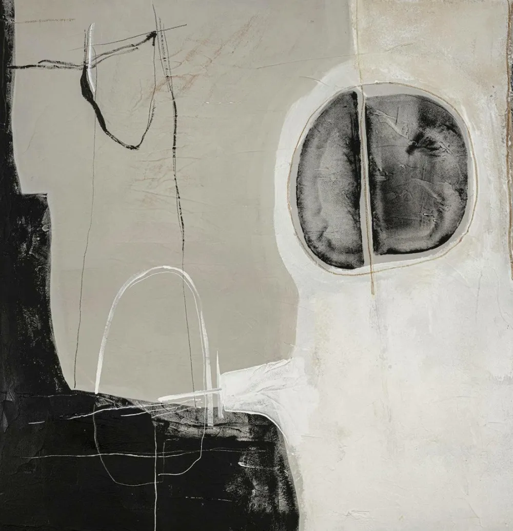 Malerifabrikken Design Painting / Ensemble / 100x100 Cm / Egetræsramme Grå Outlet