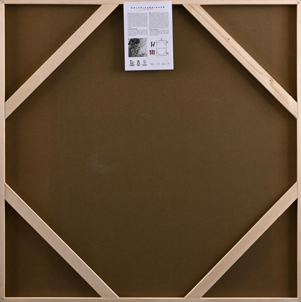 Malerifabrikken Design Painting / Ensemble / 100x100 Cm / Egetræsramme Grå Outlet