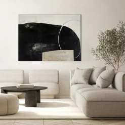 Malerifabrikken Design Maleri / Of Stone / 120x90 Cm Sort Best