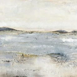 Malerifabrikken Design Painting / Trace Of Nature / 100x100 Cm / Egetræsramme Blå New