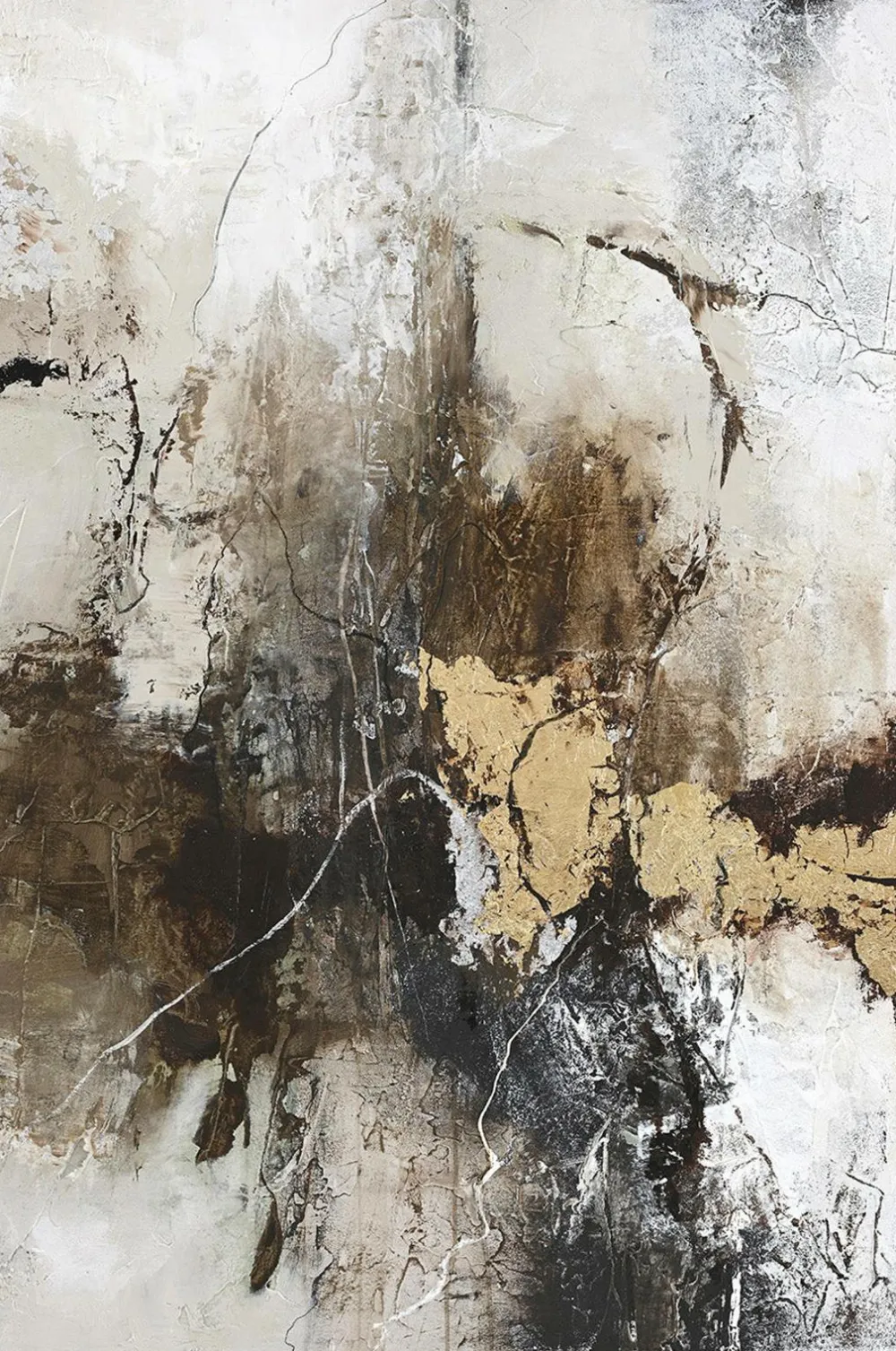 Malerifabrikken Posters & Billeder>Timeless / Blandet maleri / 90 X 120 cm Brun