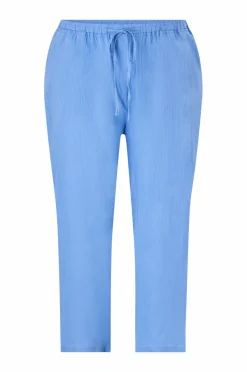 Mango Bukser>Bukser Linen Blue