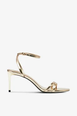 Mango Højhælede Sko>Sandaler med hæl Blues Gold