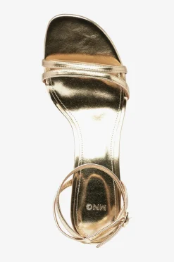 Mango Højhælede Sko>Sandaler med hæl Blues Gold