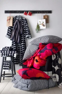 Marimekko Badekåbe Räsymatto Sort Discount