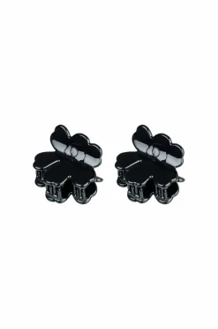 Marimekko Hårklemme Nano Unikko Hair Clip Set Black Clearance
