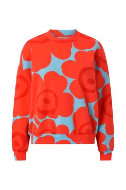 Marimekko Sweatshirts & Hoodies>Leiot Unikko lyseblå, rød