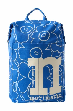 Marimekko Mono Backpack Piirto Unikko blå, råhvid Best