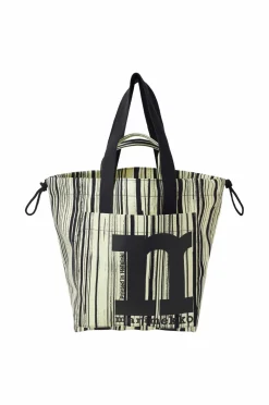 Marimekko Mono City Tote Siluetti lysegul, sort Outlet