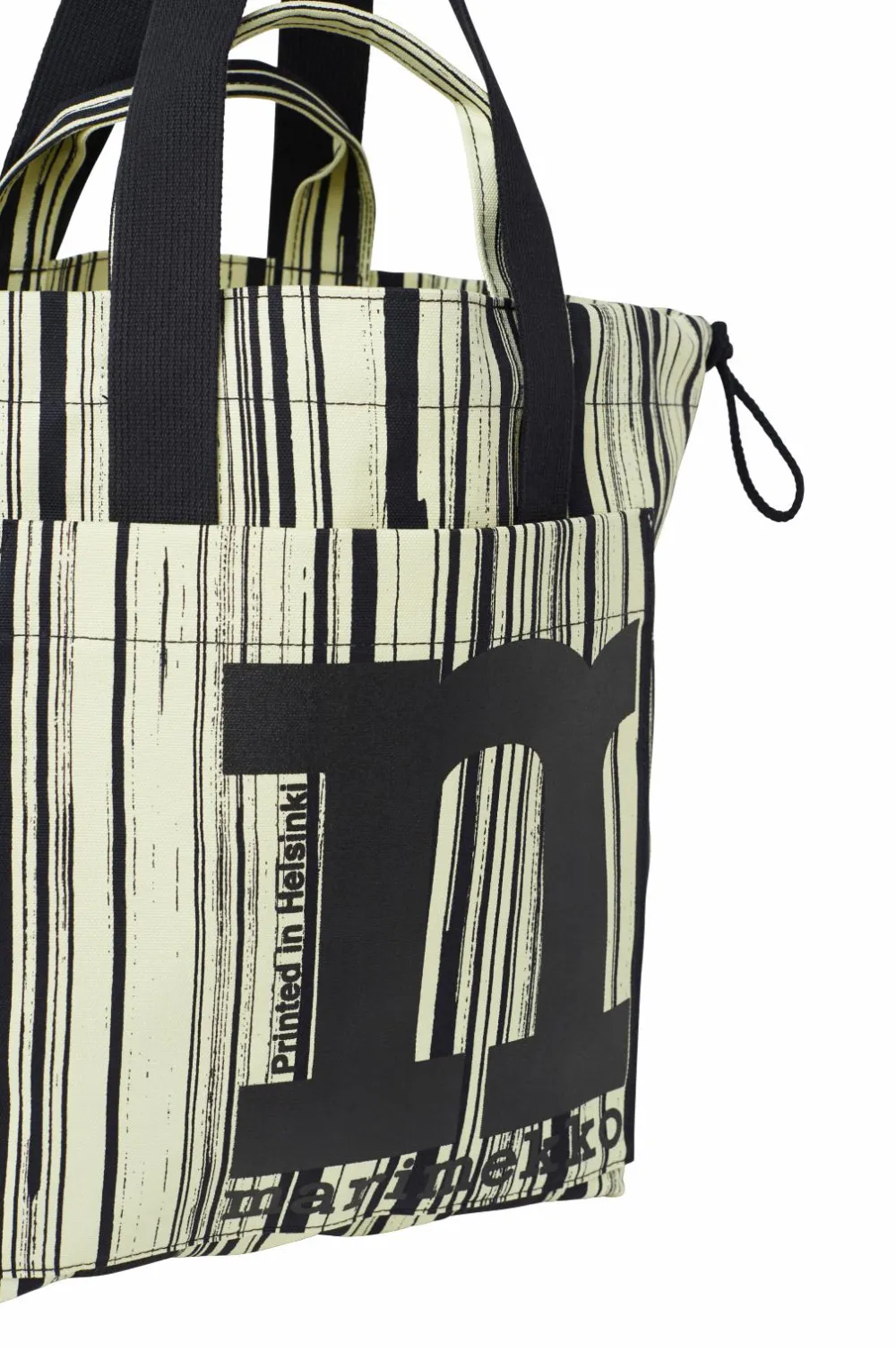 Marimekko Mono City Tote Siluetti lysegul, sort Outlet