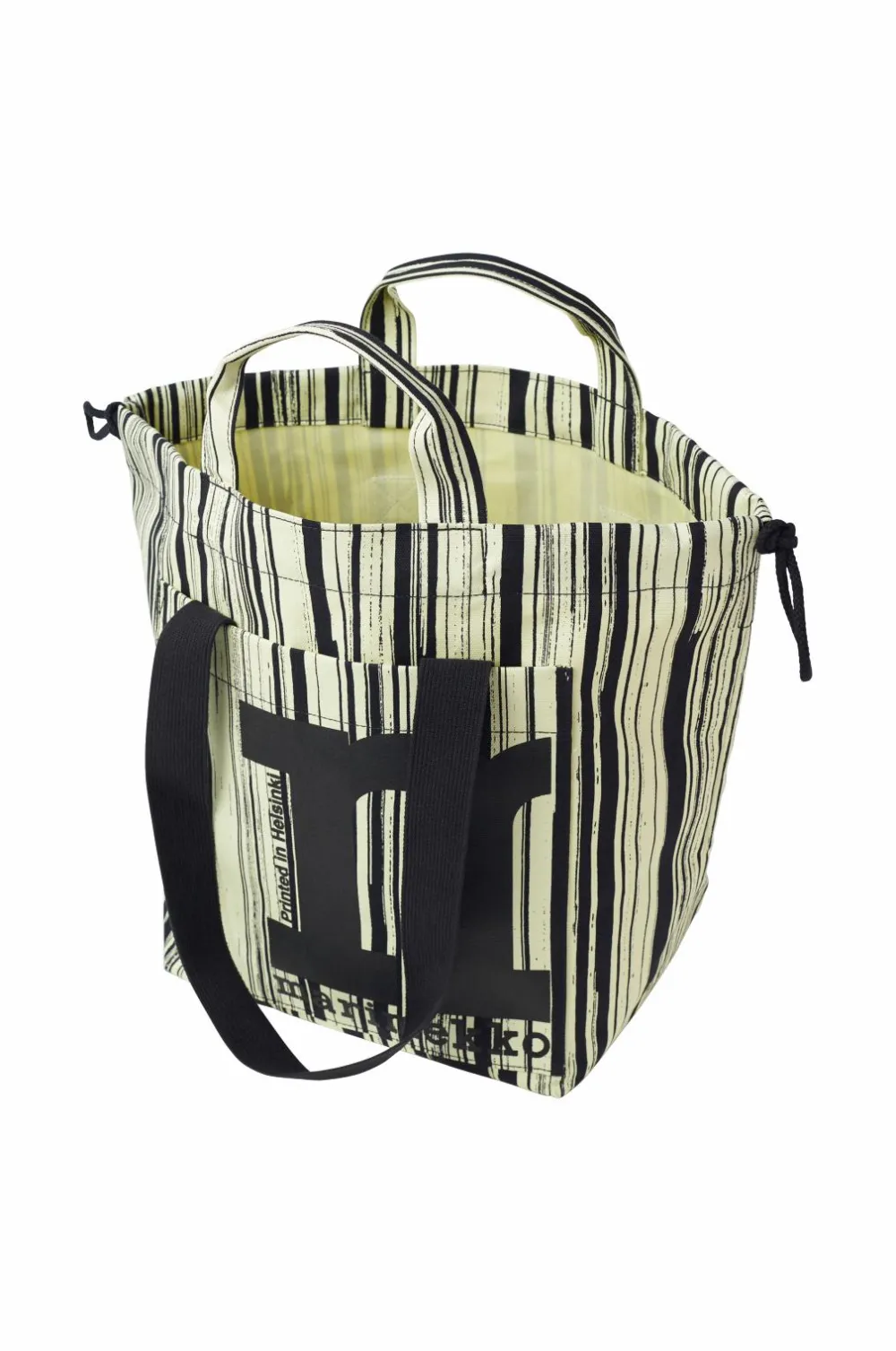 Marimekko Mono City Tote Siluetti lysegul, sort Outlet