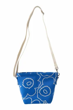 Marimekko Mono Mini Crossbody Unikko blå, råhvid