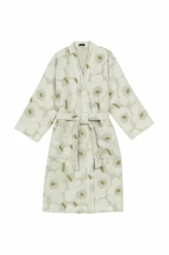 Marimekko Badetøj|Badekåber>Pieni Unikko Badekåbe grøn umbra, creme
