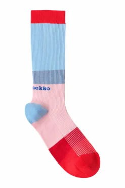 Marimekko Strømper>Strumpor Fakta Hennika Blue/Pink/Red