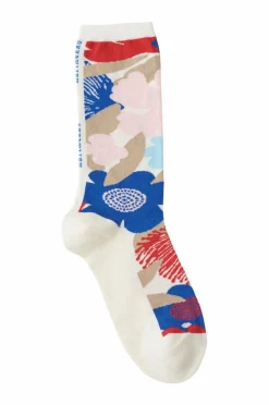 Marimekko Strømper>Strumpor Pinnat Suvikimppu offwhite/rød/blå