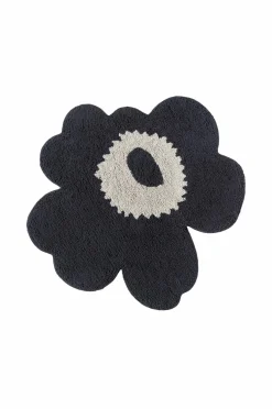 Marimekko Badeværelsesmåtter>Unikko Frotté-bademåtte 73X74 cm Trækul, råhvid