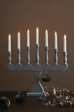 Markslöjd Julebelysning>Adventslysestage Svaneholm Grå