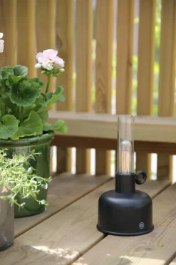 Markslöjd Genopladelig bordlampe Astrid B/O Sort New