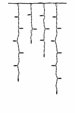 Markslöjd Lyskæder>Istap CHRISSLINE 100L Kold hvid Ekstra Sort mat sort