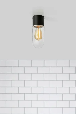 Markslöjd Badeværelsesbelysning>Loftlampe ZEN, sort metal Sort/klar