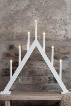 Markslöjd Lysestage Ariele 7L Hvid