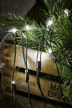 Markslöjd Lyskæde Net CHRISSLINE 1,7x2 m Kold hvid Ekstra Sort mat sort Online