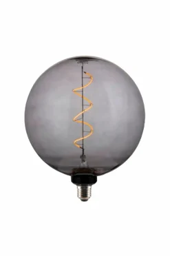 Markslöjd Lyskilde Globe E27 4W Soft LED 200 mm Røgfarvet