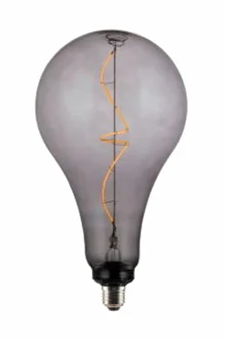 Markslöjd Lyskilder>Lyskilde Pear E27 4W Soft LED 168 mm Røgfarvet