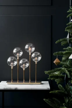 Markslöjd MÄSTER lysestage 5L Guldfarvet Hot