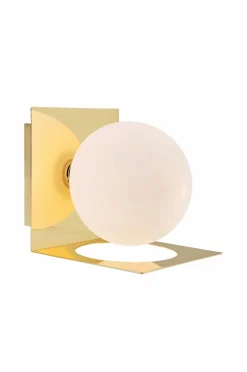 Markslöjd Væglampe ZENIT 1L, IP44 Messing/opal