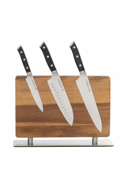 Markus Aujalay Knivblok med magnetisk natur/sølv Sale