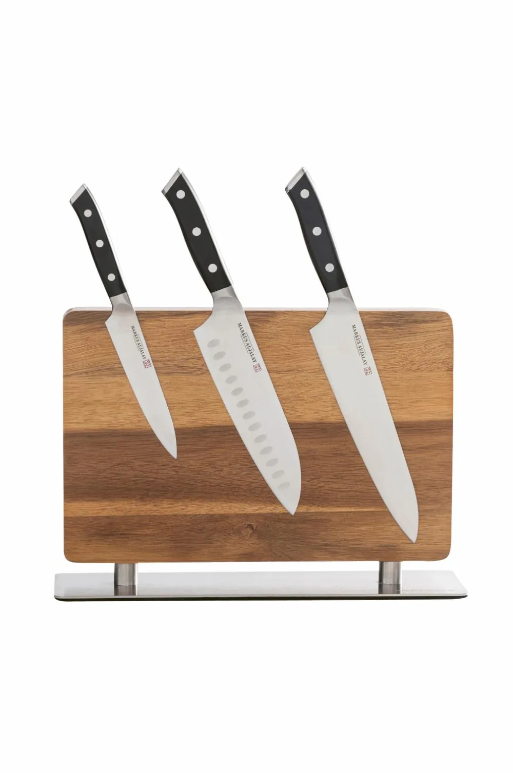 Markus Aujalay Knivblok med magnetisk natur/sølv Sale