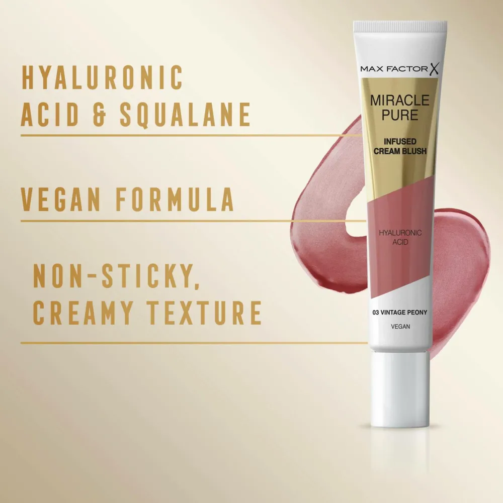 Max Factor Ansigt>Miracle Pure Cream Blush 03 Vintage Peony