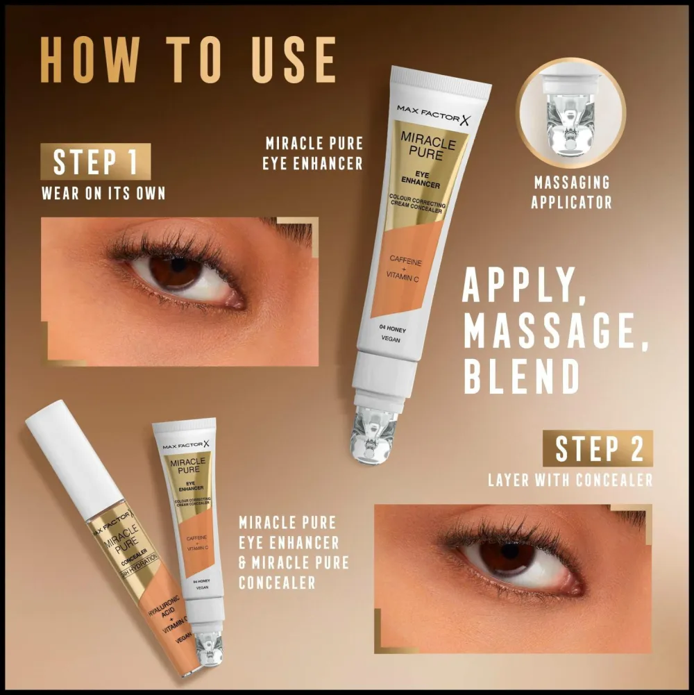 Max Factor Miracle Pure Eye Enhancer 10 ml 03 Peach