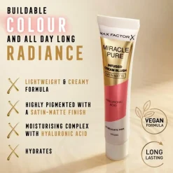 Max Factor Miracle Pure Cream Blush 06 Delicate pink Discount