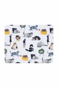 Maxwell & Williams Bordtekstiler>Dækkeservietter Cats, 4-p White/black
