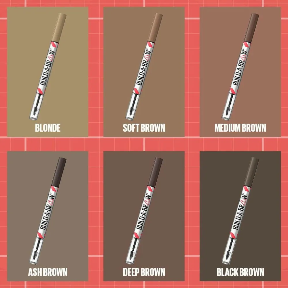 Maybelline Øjenbryn>BUILD-A-Brow 2-I-1 Brow Pen 262 Black Brown