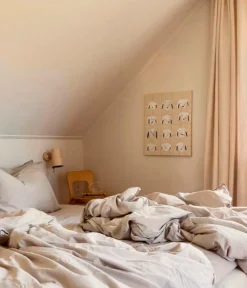 Midnatt Dynebetræk Pebble Light Grey Hot