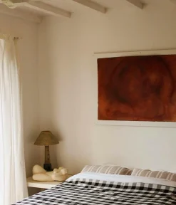 Midnatt Sengetæppe Gingham Black And White Sale