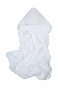 Mille Notti Babyhåndklæde med hætte Albergo Hvid Best