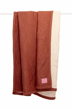 Mille Notti Durham Dusk sengetæppe Rust/gul Sale