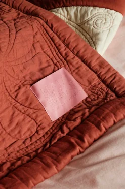 Mille Notti Durham Dusk sengetæppe Rust/gul Sale