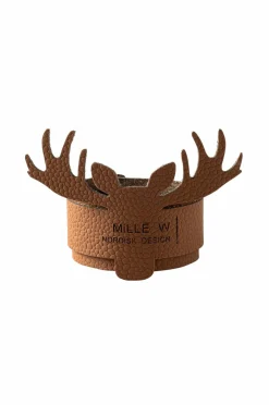 MiLLE W NORDISK DESIGN Bordtekstiler>Servietring elg 4-pak Cognac